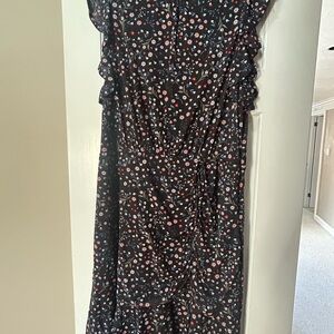 Sam Edelman Floral Black Womens Dress